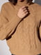В’язаний коричневі светри з косами | 6664006 | фото 4