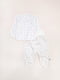 Білий комплект для малюків із зірочками: сорочечка та повзунки | 6664542