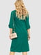 Платье-футляр зеленое с принтом | 6664788 | фото 4