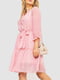 Платье А-силуэта розовое в горошек | 6664793 | фото 3