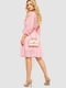 Платье А-силуэта розовое в горошек | 6664793 | фото 4