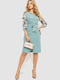 Платье-жакет голубого цвета с принтом | 6664802 | фото 2