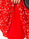 Сукня А-силуету червона в квітковий принт | 6664811 | фото 6