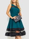 Платье А-силуэта бирюзового цвета | 6664815 | фото 2