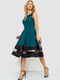 Платье А-силуэта бирюзового цвета | 6664815 | фото 3