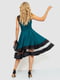 Сукня А-силуету бірюзового кольору | 6664815 | фото 4