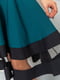 Платье А-силуэта бирюзового цвета | 6664815 | фото 5