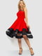 Платье А-силуэта красного цвета | 6664816 | фото 3