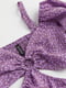 Платье А-силуэта фиолетовое в принт | 6665430 | фото 3