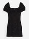 Чорна сукня-футляр із вишивкою | 6665472 | фото 4
