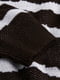 Платье-свитер вязаное черно-белое в принт | 6665569 | фото 2