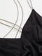Сукня у білизняному стилі чорна атласна | 6665580 | фото 2