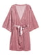 Халат велюровый винтажно-розового цвета | 6665734