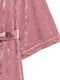 Халат велюровый винтажно-розового цвета | 6665734 | фото 2