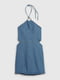 Платье-футляр синее | 6672906 | фото 4