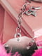 Наручники металеві Adrien Lastic Handcuffs Pink з рожевою пухнастою обробкою | 6666167 | фото 2