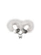 Наручники металеві Adrien Lastic Handcuffs White з білою пухнастою обробкою | 6666168 | фото 2