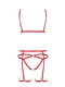Комплект білизни MAGALI SET OpenBra red L/XL - Passion Exclusive: стрепи: ліф, трусики і пояс | 6666711 | фото 5