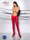 Еротичні червоні колготки з вирізом та оригінальним поясом (60 den) | 6666714 | фото 2