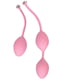 Вагінальні кульки Frisky Pink із кристалом (діаметр 3,2см) | 6667707