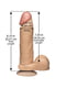 Фалоімітатор The Realistic Cock 8 inch White - PVC, Vack-U-Lock (діаметр 5,1 см) | 6667762 | фото 2