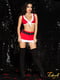 Новорічний еротичний костюм "Сексі Санта" XS/S, спідниця, топ | 6667999 | фото 2