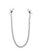 Затискачі для сосків з ланцюжком - Nipple clamps Classic сріблясто-білого кольору | 6668524