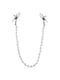 Затискачі для сосків з перлами - Nipple clamps Pearls сріблясто-білого кольору | 6668529