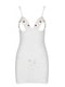 Сорочка з вирізами на грудях + стрінги LOVELIA CHEMISE white L/XL - Passion | 6669212 | фото 5