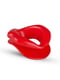 Силіконова капа-розширювач для рота у формі губ / капа-губи XOXO Blow Me A Kiss Mouth Gag - Red | 6669521 | фото 3