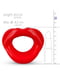 Силіконова капа-розширювач для рота у формі губ / капа-губи XOXO Blow Me A Kiss Mouth Gag - Red | 6669521 | фото 4