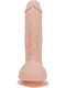 Вигнутий фалоімітатор на присосці  — Brad 7,5″ Dildo With Balls, Beige | 6669811 | фото 2