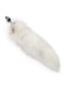 Металева анальна пробка з хвостом із натурального хутра Size M White fox | 6670299 | фото 3