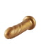 Золотий фалоімітатор 6.8″ Golden Silicone Dildo, система KlicLok | 6670318 | фото 4