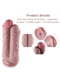 Подвійний дилдо для секс-машин 8.5″ Two Cocks One Hole Silicone Dildo | 6670322 | фото 2