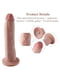 Фалоімітатор 10.2″ з вібрацією для секс-машин Silicone Dildo with Vibe, KlicLok, пульт ДК | 6670327 | фото 3