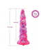 Фантазійний фалоімітатор 10.12″ для секс-машин Silicone Dildo rose Monster Series, KlicLok | 6670331 | фото 4