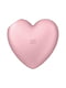 Вакуумний стимулятор-серце з вібрацією Cutie Heart Light Red | 6670398 | фото 4