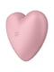 Вакуумний стимулятор-серце з вібрацією Cutie Heart Light Red | 6670398 | фото 5