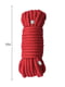 Мотузка для BDSM MAI Bondage Rope Red, довжина 10 м, діаметр 6,5 мм, поліестер | 6670570 | фото 2