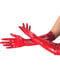 Глянсові вінілові рукавички Art of Sex - Lora, розмір S, колір Червоний | 6670598 | фото 3
