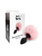 Силіконова анальна пробка М - Silicone Bunny Tails Butt plug Pink (діаметр 3,5 см) | 6670687 | фото 3