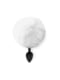 Силіконова анальна пробка М - Silicone Bunny Tails Butt plug White (діаметр 3,5 см) | 6670689 | фото 2
