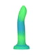 Фалоімітатор, що світиться в темряві,  Rave 8″, Glow in the Dark Dildo Blue Green (20,3 см) | 6670811