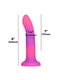 Фалоімітатор, що світиться в темряві,  Rave 8″, Glow in the Dark Dildo Pink Purple (20,3 см) | 6670812 | фото 4