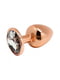 Металева анальна пробка Tralalo Rose Gold Metal Plug Size L (діаметр 4 см, довжина 9 см) | 6671293