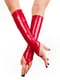 Вінілові міттинки Art of Sex - Lora короткі, размер L, колір червоний | 6671341 | фото 2