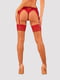 Панчохи під пояс із широким мереживом Obsessive Lacelove stockings XS/S | 6672463 | фото 2