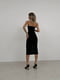 Сукня з розрізом на стегні чорна | 6679138 | фото 5