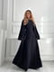 Елегантна сукня на шнуровці по бокам чорна | 6679167 | фото 3